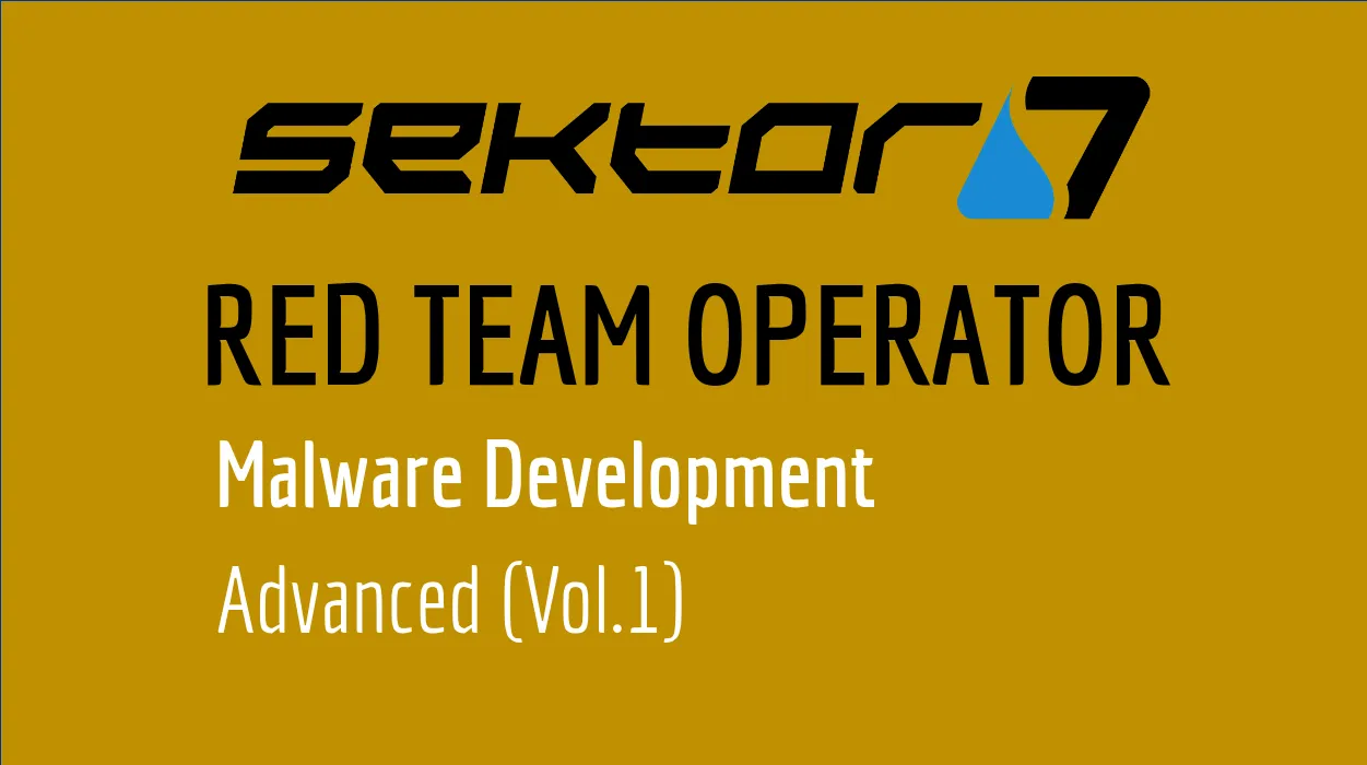 Red Team Operator: Malware Development Advanced vol. 1
