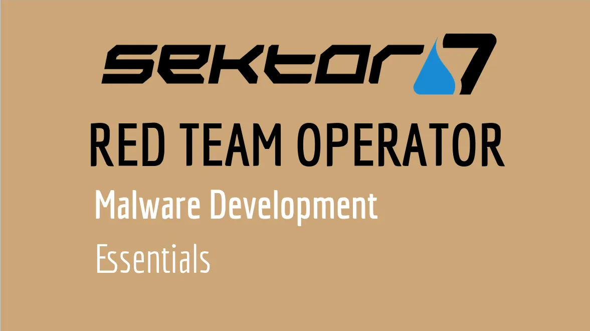 Red Team Operator: Malware Development Essentials