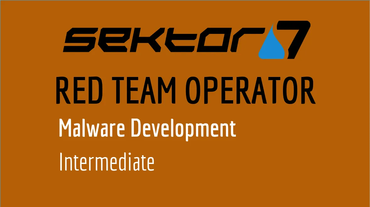 Red Team Operator: Malware Development Intermediate