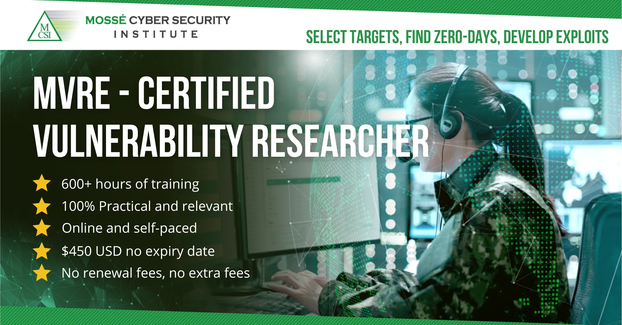 MVRE Certified Vulnerability Researcher and Exploitation Specialist
